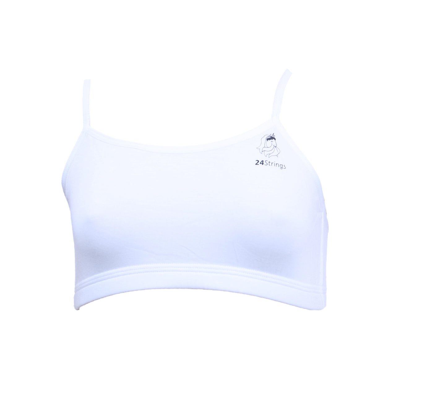 WHITE 2401 | Non Padded Slip On Bra