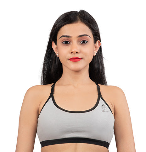 GREY 2406 | Non Padded Slip On Bra
