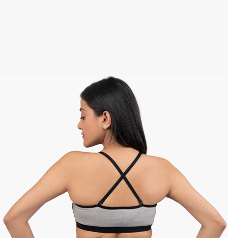 GREY 2406 | Non Padded Slip On Bra