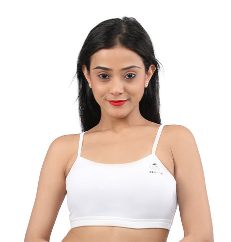 WHITE 2401 | Non Padded Slip On Bra