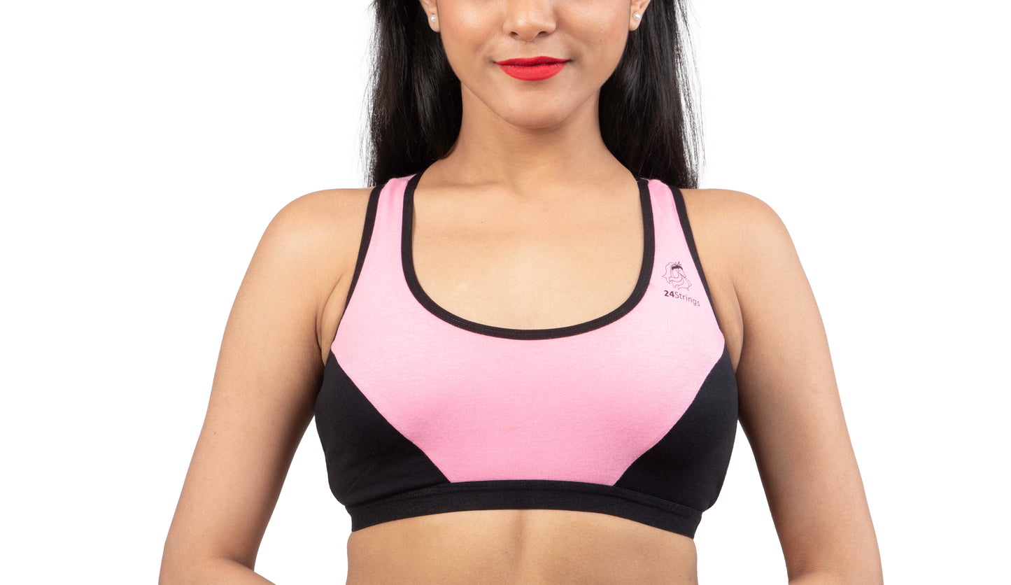 PRISM PINK 2407 | Slip On Sports Bra