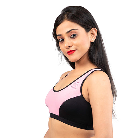 PRISM PINK 2407 | Slip On Sports Bra