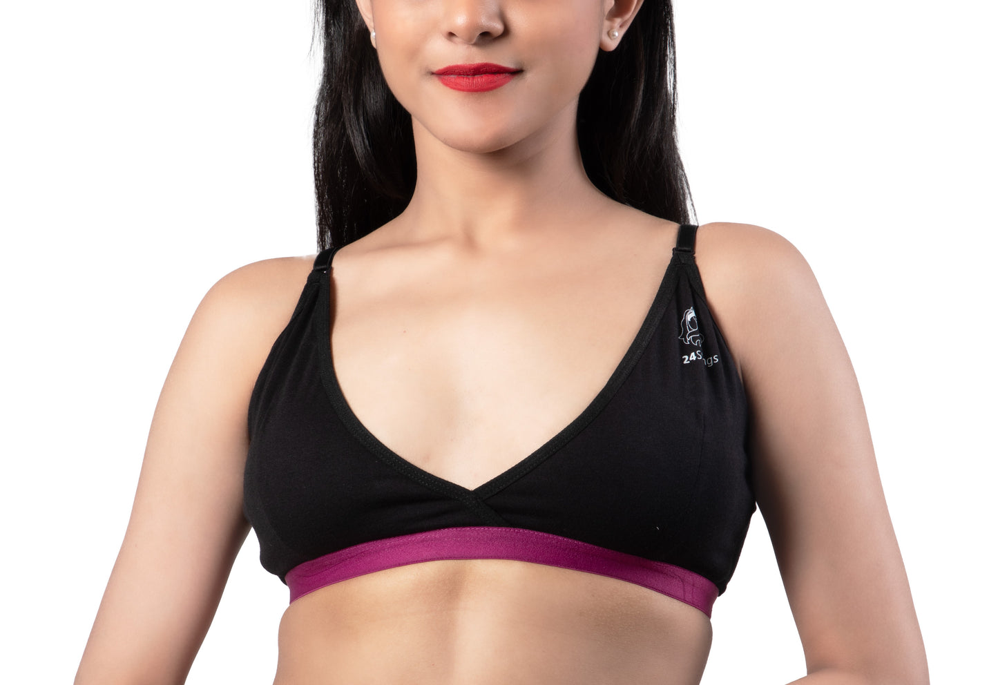 BLACK 2409 | Non Padded Slip On Bra