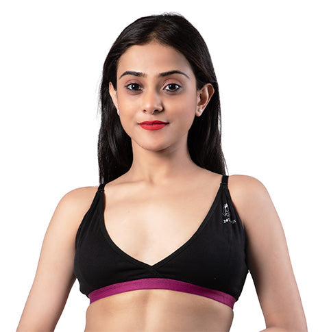 BLACK 2409 | Non Padded Slip On Bra