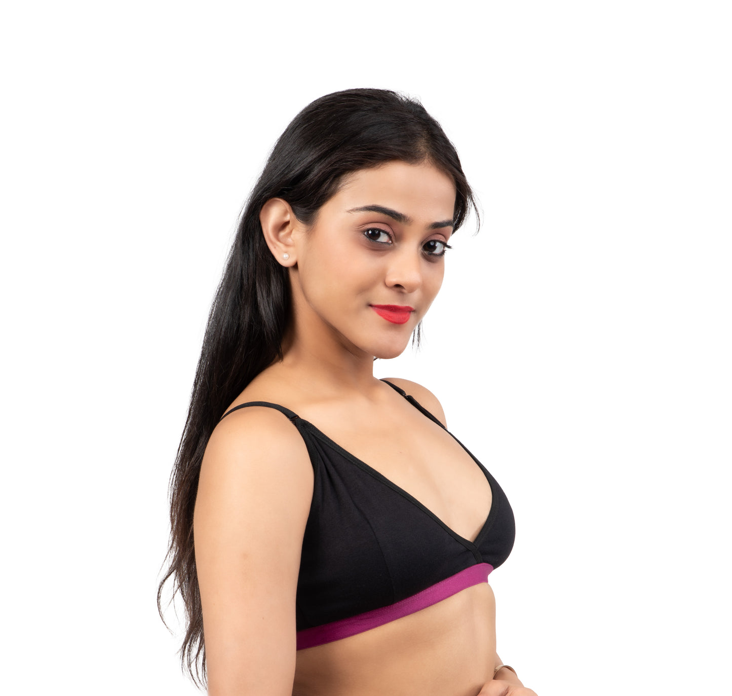 BLACK 2409 | Non Padded Slip On Bra