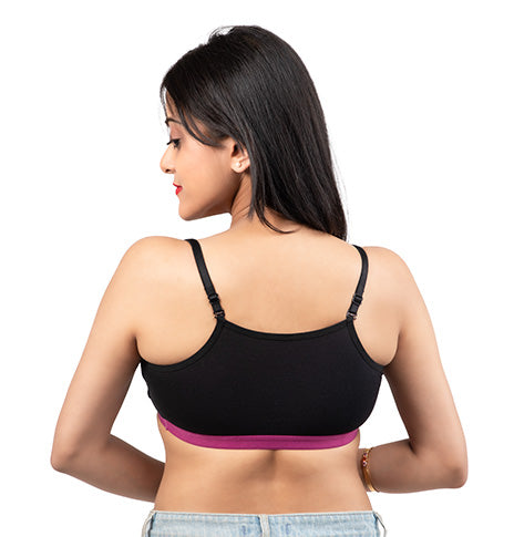 BLACK 2409 | Non Padded Slip On Bra