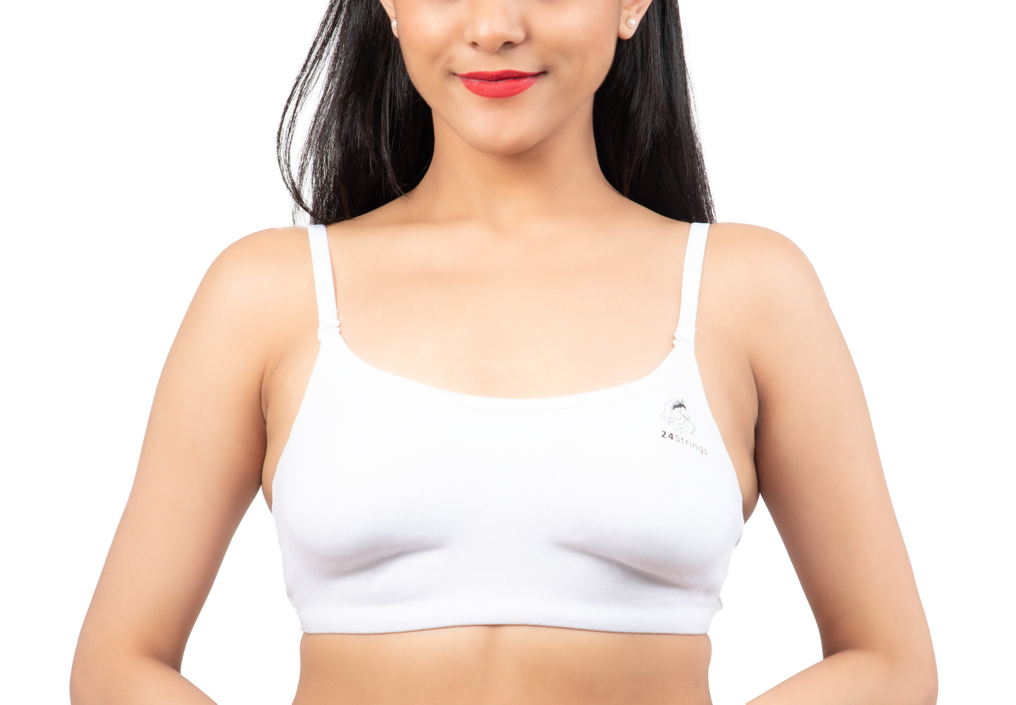 WHITE 2404 | Bra with hook & eye