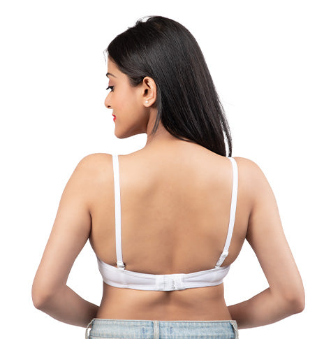WHITE 2404 | Bra with hook & eye