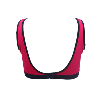 NEW PINK 2408 | Sports Bra with Hook & Eye